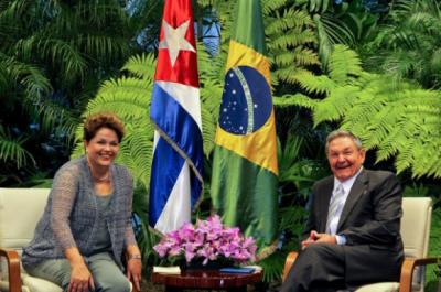 Raúl y Dilma elogian estado de las relaciones entre ambos países